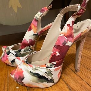 Flower print Aldo stilettos.